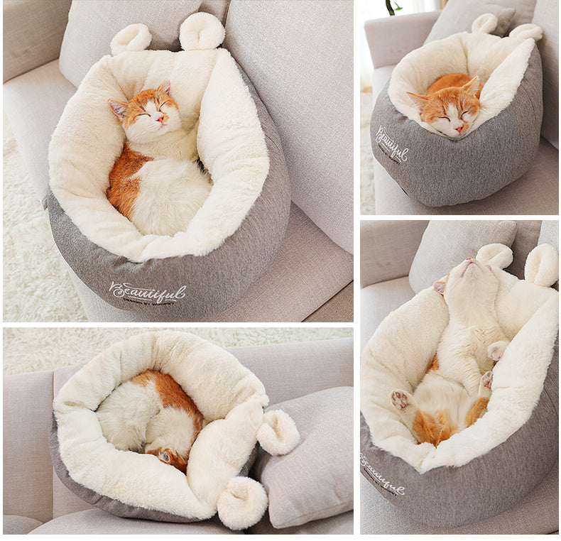 Pet Dog Bed Warming Soft Sleeping Bag