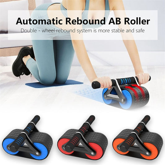 Double Wheel Abdominal Exerciser Rebound